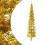 VidaXL (gold, 240 cm) vidaXL Slim Artificial Half Christmas Tree with Stand Xmas Artificial Tree 2