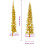 VidaXL (gold, 210 cm) vidaXL Slim Artificial Half Christmas Tree with Stand Xmas Artificial Tree 4