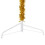 VidaXL (gold, 120 cm) vidaXL Slim Artificial Half Christmas Tree with Stand Xmas Artificial Tree 7