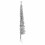 VidaXL (silver, 180 cm) vidaXL Slim Artificial Half Christmas Tree with Stand Xmas Artificial Tree 4