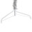 VidaXL (silver, 210 cm) vidaXL Slim Artificial Half Christmas Tree with Stand Xmas Artificial Tree 6