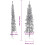 VidaXL (silver, 180 cm) vidaXL Slim Artificial Half Christmas Tree with Stand Xmas Artificial Tree 9