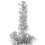 VidaXL (silver, 240 cm) vidaXL Slim Artificial Half Christmas Tree with Stand Xmas Artificial Tree 5