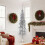 VidaXL (silver, 180 cm) vidaXL Slim Artificial Half Christmas Tree with Stand Xmas Artificial Tree 2