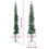 VidaXL (green, 150 cm) vidaXL Slim Artificial Half Christmas Tree with Stand Xmas Artificial Tree 4