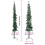 VidaXL (green, 180 cm) vidaXL Slim Artificial Half Christmas Tree with Stand Xmas Artificial Tree 4