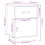 VidaXL (White, 2) vidaXL 1/2x Solid Wood Pine Bedside Cabinet Wooden End Table Multi Colours 10