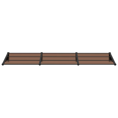 VidaXL vidaXL Türvordach Schwarz 297,5x90 cm Polycarbonat 2