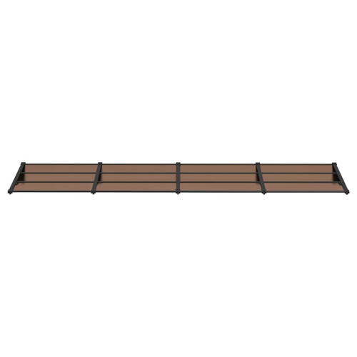 VidaXL vidaXL Türvordach Schwarz 396x90 cm Polycarbonat 2
