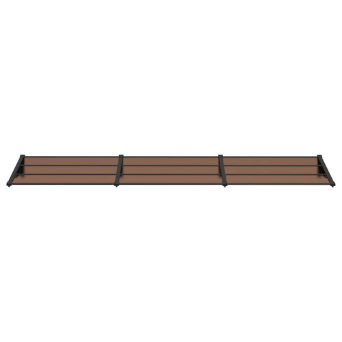 VidaXL vidaXL Türvordach Schwarz 358,5x90 cm Polycarbonat 2