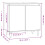 VidaXL (high gloss white) vidaXL Bathroom Cabinet Vanity Unit Highboard Cupboard White Engineered Wood 4