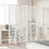 VidaXL vidaXL Room Divider Panel Privacy Screen 6 Panels White Solid Wood Paulownia 3