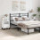 VidaXL (white, 2 pcs) vidaXL Bedside Cabinets Nightstand Side Table Bed Cabinet Engineered Wood 3