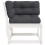 VidaXL vidaXL Garden Sofa Corner with Cushions Outdoor Sofa White Solid Wood Pine 6