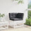 VidaXL vidaXL Garden Sofa Corner with Cushions Outdoor Sofa White Solid Wood Pine 5
