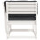 VidaXL vidaXL Garden Sofa Armrest with Cushions Outdoor Sofa White Solid Wood Pine 6