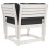 VidaXL vidaXL Garden Sofa Armrest with Cushions Outdoor Sofa White Solid Wood Pine 7