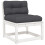 VidaXL vidaXL Garden Sofas with Cushions Outdoor Sofa 2 pcs White Solid Wood Pine 6