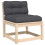 VidaXL vidaXL Garden Sofas with Cushions Outdoor Sofa Chair 2 pcs Solid Wood Pine 6