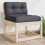 VidaXL vidaXL Garden Sofas with Cushions Outdoor Sofa Chair 2 pcs Solid Wood Pine 5