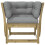 VidaXL vidaXL Garden Sofa Armrest with Cushions Couch Solid Impregnated Wood Pine 6