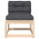 VidaXL vidaXL Garden Sofas with Cushions Outdoor Sofa Chair 2 pcs Solid Wood Pine 7