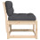 VidaXL vidaXL Garden Sofas with Cushions Outdoor Sofa Chair 2 pcs Solid Wood Pine 8