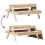 VidaXL vidaXL Picnic Table with Sandpit for Kids Sand Play Table Solid Wood Pine 8