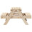 VidaXL vidaXL Picnic Table with Sandpit for Kids Sand Play Table Solid Wood Pine 6