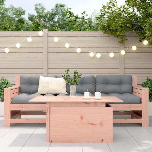 VidaXL vidaXL Garden Table Outdoor Table Coffee Patio Dining Table Solid Wood Douglas 2