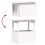 VidaXL vidaXL Garden Table Outdoor Table Patio Dining Table White Solid Wood Pine 8