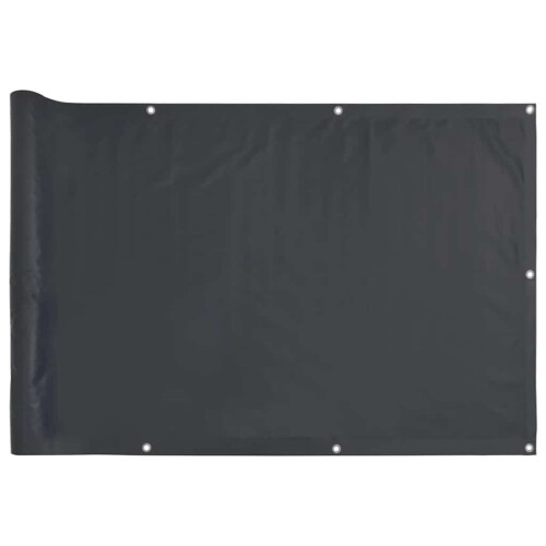 VidaXL vidaXL Balkon-Sichtschutz Anthrazit 600x75 cm PVC 1