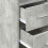 VidaXL (concrete grey) vidaXL Slim Storage Cabinet Highboard Sideboard Concrete Grey Engineered Wood 11