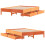 VidaXL vidaXL Bed Frame Wax Brown Home Bed Base 150x200 cm King Size Solid Wood Pine 9
