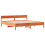 VidaXL (wax brown, 180 x 200 cm) vidaXL Bed Frame with Headboard Wax Solid Wood Pine 5