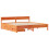 VidaXL (wax brown, 180 x 200 cm) vidaXL Bed Frame with Headboard Wax Solid Wood Pine 3