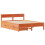 VidaXL (wax brown, 150 x 200 cm) vidaXL Bed Frame with Headboard Wax Solid Wood Pine 3