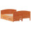 VidaXL (wax brown, 150 x 200 cm) vidaXL Bed Frame with Headboard Bed Base Bedstead Solid Wood Pine 3
