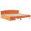 VidaXL (wax brown, 180 x 200 cm) vidaXL Bed Frame with Headboard Bed Base Wax Solid Wood Pine 3
