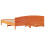 VidaXL (wax brown, 180 x 200 cm) vidaXL Bed Frame with Headboard Bed Base Wax Solid Wood Pine 8