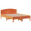 VidaXL (wax brown, 150 x 200 cm) vidaXL Bed Frame with Headboard Bed Base Wax Solid Wood Pine 5