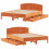 VidaXL (wax brown, 150 x 200 cm) vidaXL Bed Frame with Headboard Bed Base Wax Solid Wood Pine 9