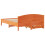 VidaXL (wax brown, 150 x 200 cm) vidaXL Bed Frame with Headboard Bed Base Wax Solid Wood Pine 8