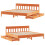 VidaXL (wax brown, 180 x 200 cm) vidaXL Bed Frame with Headboard Bed Base Solid Wood Pine 8