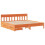VidaXL (wax brown, 180 x 200 cm) vidaXL Bed Frame with Headboard Bed Base Solid Wood Pine 3