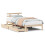 VidaXL vidaXL Bed Frame with Drawers Bed Base Bedstead 90x200 cm Solid Wood Pine 2