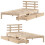 VidaXL vidaXL Bed Frame with Drawers Bed Base Bedstead 90x200 cm Solid Wood Pine 9