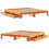 VidaXL vidaXL Bed Frame without Mattress Bed Wax Brown Super King Solid Wood Pine 9