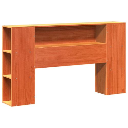 VidaXL vidaXL Headboard with Storage Bed Headboard Wax Brown 150 cm Solid Wood Pine 2