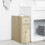 VidaXL vidaXL Badschrank Schmal mit Rollen Sonoma-Eiche Holzwerkstoff 3